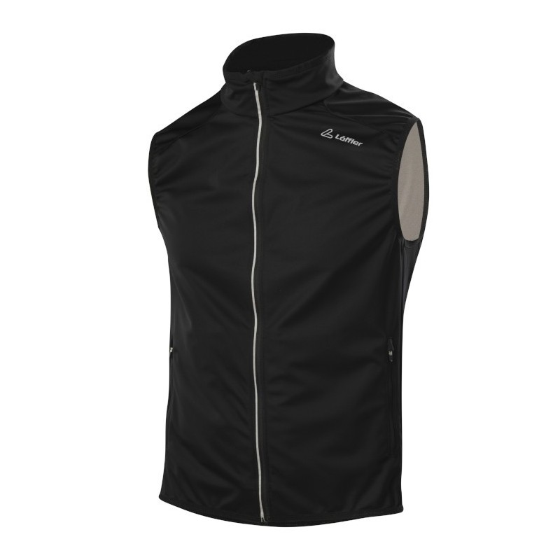 Löffler Mannen Vest WS Light zwart Löffler Mannen Vest WS Light zwart